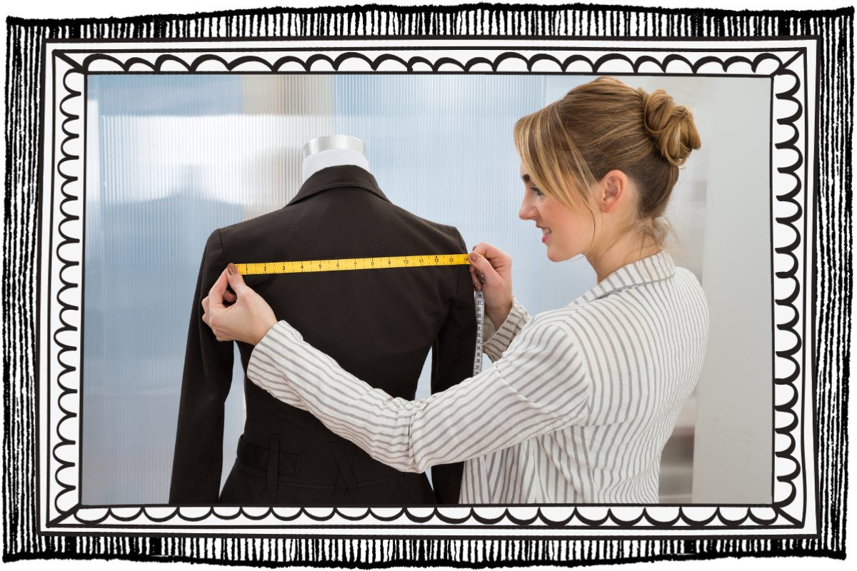 femme qui ajuste un tailleur femme paris